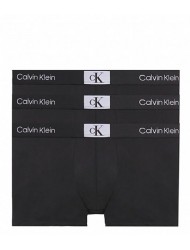 Ανδρικό Boxer Calvin Klein  Trunk 3pack 000NB3528A-UB1 ΜΑΥΡΟ