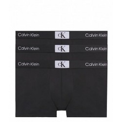 Ανδρικό Boxer Calvin Klein  Trunk 3pack 000NB3528A-UB1 ΜΑΥΡΟ