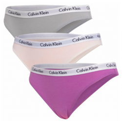 Calvin Klein 000QD3588E-CFU Bikini 3PK, Γυναικεία Κυλοτάκια 3 τεμαχίων, MULTI COLOR