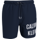 Ανδρικό Μαγιό Calvin Klein Medium Drawstring, KM0KM00794-DCA KAI ΜΕΓΑΛΑ ΜΕΓΕΘΗ, ΜΠΛΕ ΣΚΟΥΡΟ