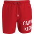 Ανδρικό Μαγιό  και Μεγάλα Μεγέθη Calvin Klein Medium Drawstring, KM0KM00794-XNE,  CAJUN RED