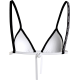 Calvin Klein Triangle Bikini Top  RP  KW0KW01977-YCD, Γυναικείο Μαγιό Τοπ με λογότυπο,  ΑΣΠΡΟ