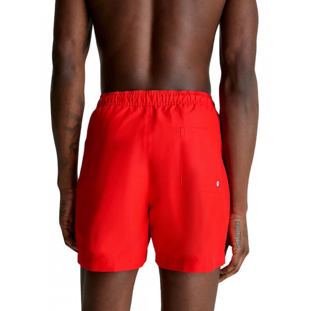 Ανδρικό Μαγιό  και Μεγάλα Μεγέθη Calvin Klein Medium Drawstring, KM0KM00794-XNE,  CAJUN RED