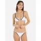 Calvin Klein Triangle Bikini Top  RP  KW0KW01977-YCD, Γυναικείο Μαγιό Τοπ με λογότυπο,  ΑΣΠΡΟ