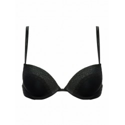 Σουτιέν Calvin Klein 000QF5145E-001 Plunge Push Up Flirty με προοδευτική επένδυση ΜΑΥΡΟ