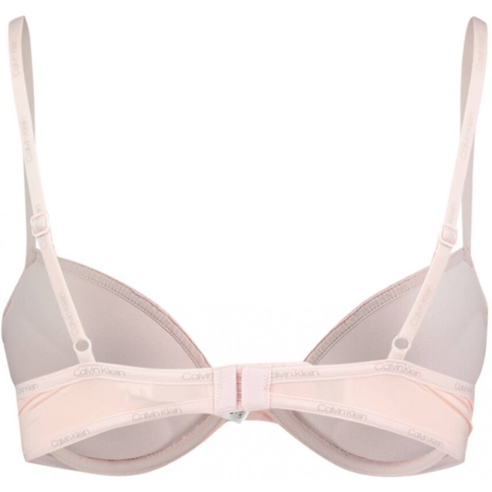 Σουτιέν Calvin Klein 000QF5145E-2NT Plunge Push Up Flirty με προοδευτική επένδυση ΑΠΑΛΟ ΡΟΖ