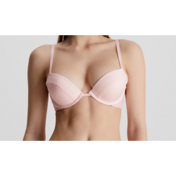 Σουτιέν Calvin Klein 000QF5145E-2NT Plunge Push Up Flirty με προοδευτική επένδυση ΑΠΑΛΟ ΡΟΖ