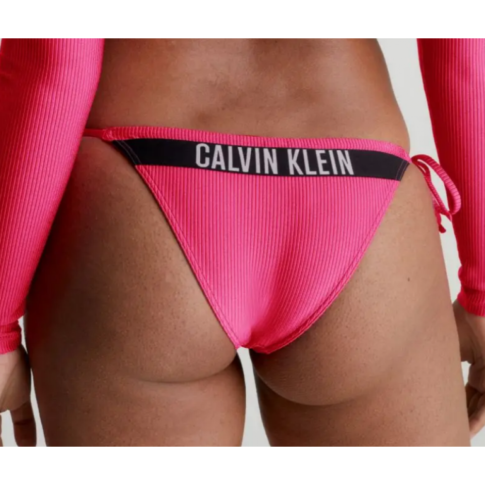 Γυναικείο Μαγιό Κυλοτάκι Calvin Klein  Side Tie Bikini KW0KW01985-XI1, PINK FLASH