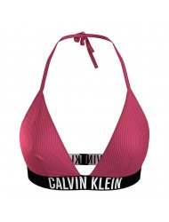 Calvin Klein Triangle Bikini Top  RP Intense Power KW0KW01967-XI1, Γυναικείο Μαγιό Τοπ με λογότυπο,  PINK FLASH