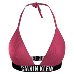 Calvin Klein Triangle Bikini Top  RP Intense Power KW0KW01967-XI1, Γυναικείο Μαγιό Τοπ με λογότυπο,  PINK FLASH