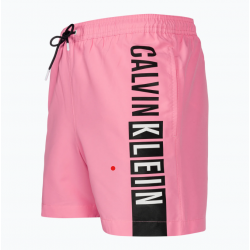 Calvin Klein Drawstring -GRAPHIC Swimwear Men KM0KM00991-TFZ, Ανδρικό Μαγιό Calvin Klein Μεσαίου Μήκους, ΡΟΖ