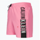 Calvin Klein Drawstring -GRAPHIC Swimwear Men KM0KM00991-TFZ, Ανδρικό Μαγιό Calvin Klein Μεσαίου Μήκους, ΡΟΖ