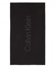 Πετσέτα θαλάσσης Calvin Klein KU0KU00118-BEH  Towel Block Unisex 170X90 cm,  ΜΑΥΡO