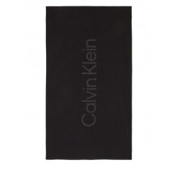 Πετσέτα θαλάσσης Calvin Klein KU0KU00118-BEH  Towel Block Unisex 170X90 cm,  ΜΑΥΡO