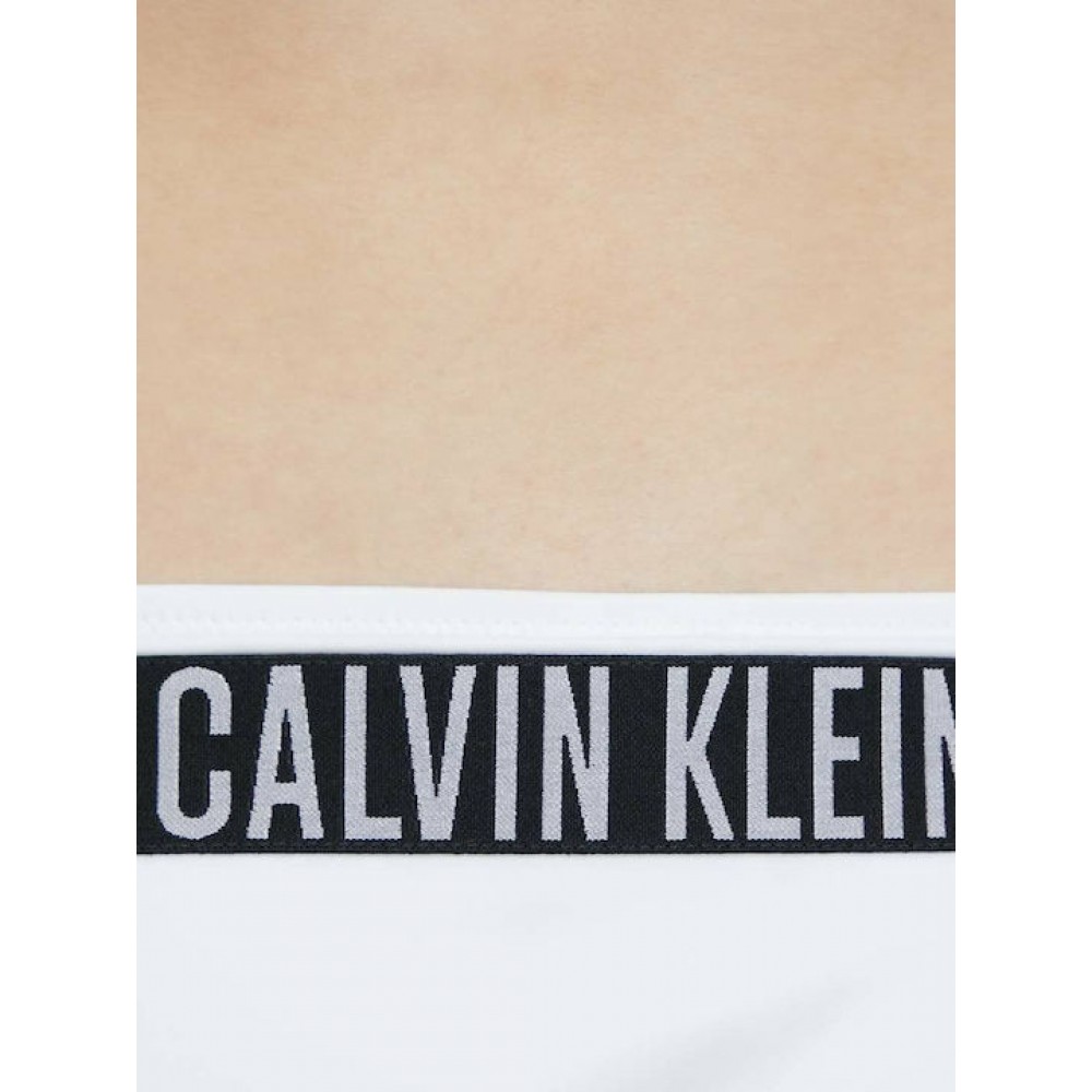 Calvin Klein String Side Tie Cheeky Bikini KW0KW01858-YCD,  Γυναικείο Κυλοτάκι Μαγιό Δετό, ΑΣΠΡΟ