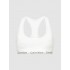 Calvin Klein Unlined Bralette 0000F3785E-100  με φαρδύ λάστιχο και αθλητική πλάτη ΑΣΠΡΟ