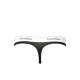 Calvin Klein Thong 000F3786E-001,  Γυναικείο Κυλοτάκι Στρινγκ με εξωτερικό λάστιχο, ΜΑΥΡΟ