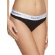 Calvin Klein Thong 000F3786E-001,  Γυναικείο Κυλοτάκι Στρινγκ με εξωτερικό λάστιχο, ΜΑΥΡΟ