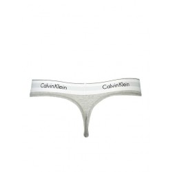 Calvin Klein Thong 0000F3786E-020,  Γυναικείο Κυλοτάκι Στρινγκ με εξωτερικό λάστιχο, ΓΚΡΙ