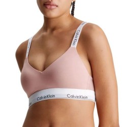 Γυναικείο Μπουστάκι για μεγάλο στήθος Calvin Klein  000QF7060E-TQ0 Light Lined Bralette FULL CUP, ΑΠΑΛΟ ΣΟΜΟΝ