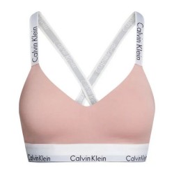 Γυναικείο Μπουστάκι για μεγάλο στήθος Calvin Klein  000QF7060E-TQ0 Light Lined Bralette FULL CUP, ΑΠΑΛΟ ΣΟΜΟΝ