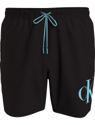 Calvin Klein Drawstring Swimwear Men KM0KM01003-BEH, Ανδρικό Μαγιό Calvin Klein Μεσαίου Μήκους, ΜΑΥΡΟ