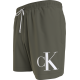 Calvin Klein Plus Size Medium Drawstring Swimwear Men KM0KM01003-LDY, Ανδρικό Μαγιό Calvin Klein Μεσαίου Μήκους, DUSTY OLIVE