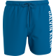 Calvin Klein Drawstring Swimwear Men KM0KM01004-DYO, Ανδρικό Μαγιό Calvin Klein Μεσαίου Μήκους, FAIENCE BLUE