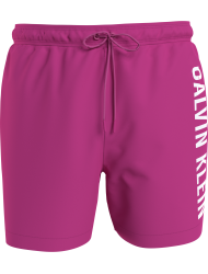 Calvin Klein medium Drawstring Swimwear Men KM0KM01004-T9Z, Ανδρικό Μαγιό Calvin Klein Μεσαίου Μήκους, ΦΟΥΞΙΑ