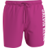 Calvin Klein medium Drawstring Swimwear Men KM0KM01004-T9Z, Ανδρικό Μαγιό Calvin Klein Μεσαίου Μήκους, ΦΟΥΞΙΑ