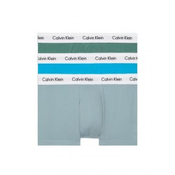 Calvin Klein Low Rise Trunk  3pk 0000U2664G-N21 Ανδρικά Μπόξερ  3 τεμαχίων, ΠΡΑΣΙΝΟ-ΜΕΝΤΑ-ΣΙΕΛ