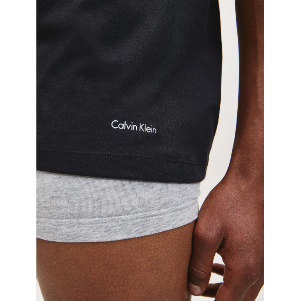 Calvin Klein Ανδρικές Φανέλες Κοντό Μανίκι  S/S Crew Neck 3pk, 000NB4011E-001, ΜΑΥΡΟ