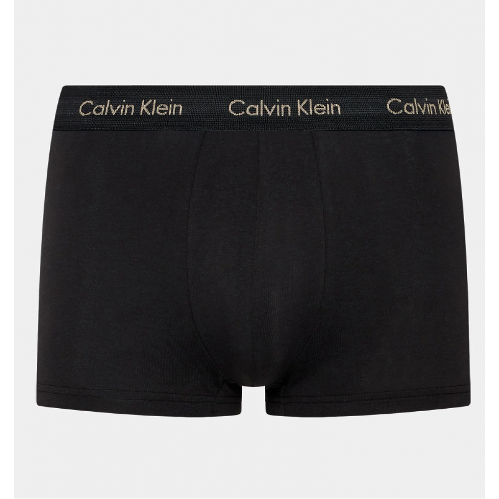 Ανδρικα Boxer Calvin Klein Low Rise Trunk 0000U2664G-NOU 3pack, ΜΑΥΡΑ