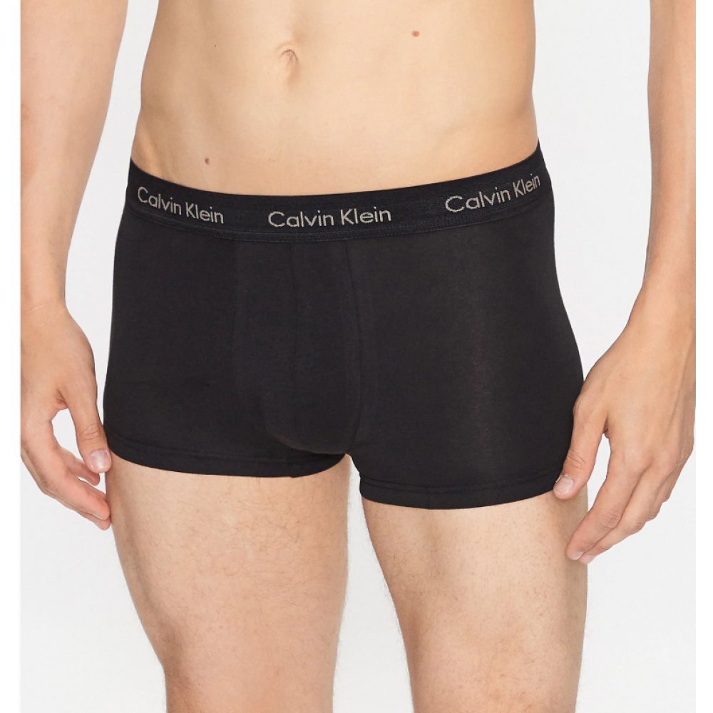 Ανδρικα Boxer Calvin Klein Low Rise Trunk 0000U2664G-NOU 3pack, ΜΑΥΡΑ