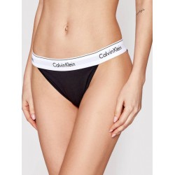 Γυναικείο Κυλοτάκι Ψηλόμεσο Calvin Klein  000QF4977A-001 High Leg Tanga, ΜΑΥΡΟ