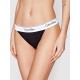 Γυναικείο Κυλοτάκι Ψηλόμεσο Calvin Klein  000QF4977A-001 High Leg Tanga, ΜΑΥΡΟ