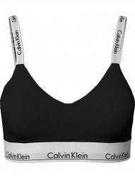 Γυναικείο Μπουστάκι για μεγάλο στήθος Calvin Klein  000QF7060E-UB1 Light Lined Bralette FULL CUP, ΜΑΥΡΟ