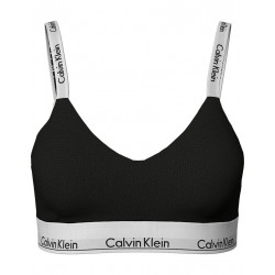 Γυναικείο Μπουστάκι για μεγάλο στήθος Calvin Klein  000QF7060E-UB1 Light Lined Bralette FULL CUP, ΜΑΥΡΟ