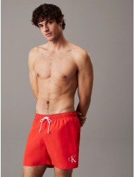 Calvin Klein KM0KM01101-XM8, Medium Drawstring Swimwear Men  Ανδρικό Μαγιό, ΚΟΚΚΙΝΟ