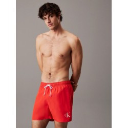 Calvin Klein KM0KM01101-XM8, Medium Drawstring Swimwear Men  Ανδρικό Μαγιό, ΚΟΚΚΙΝΟ