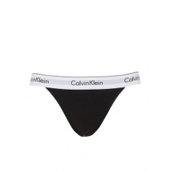 Γυναικείο Κυλοτάκι Ψηλόμεσο Calvin Klein  000QF4977A-001 High Leg Tanga, ΜΑΥΡΟ