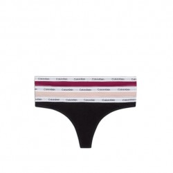 Calvin Klein Thong 3Pack 000QD5209E-NP6, Γυναικεία String Κυλοτάκια σετ 3 τεμ. MULTI COLOUR