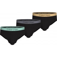 Calvin Klein 000NB2568A-VT5, Ανδρικά Σλιπ 3pack Micro Stretch Briefs, MULTI COLOR