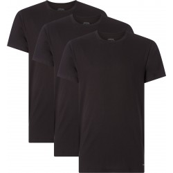 Calvin Klein 000NB4011E-001 S/S Crew Neck 3pk, Ανδρικές Φανέλες Κοντό Μανίκι 3 τεμ.  ΜΑΥΡΟ