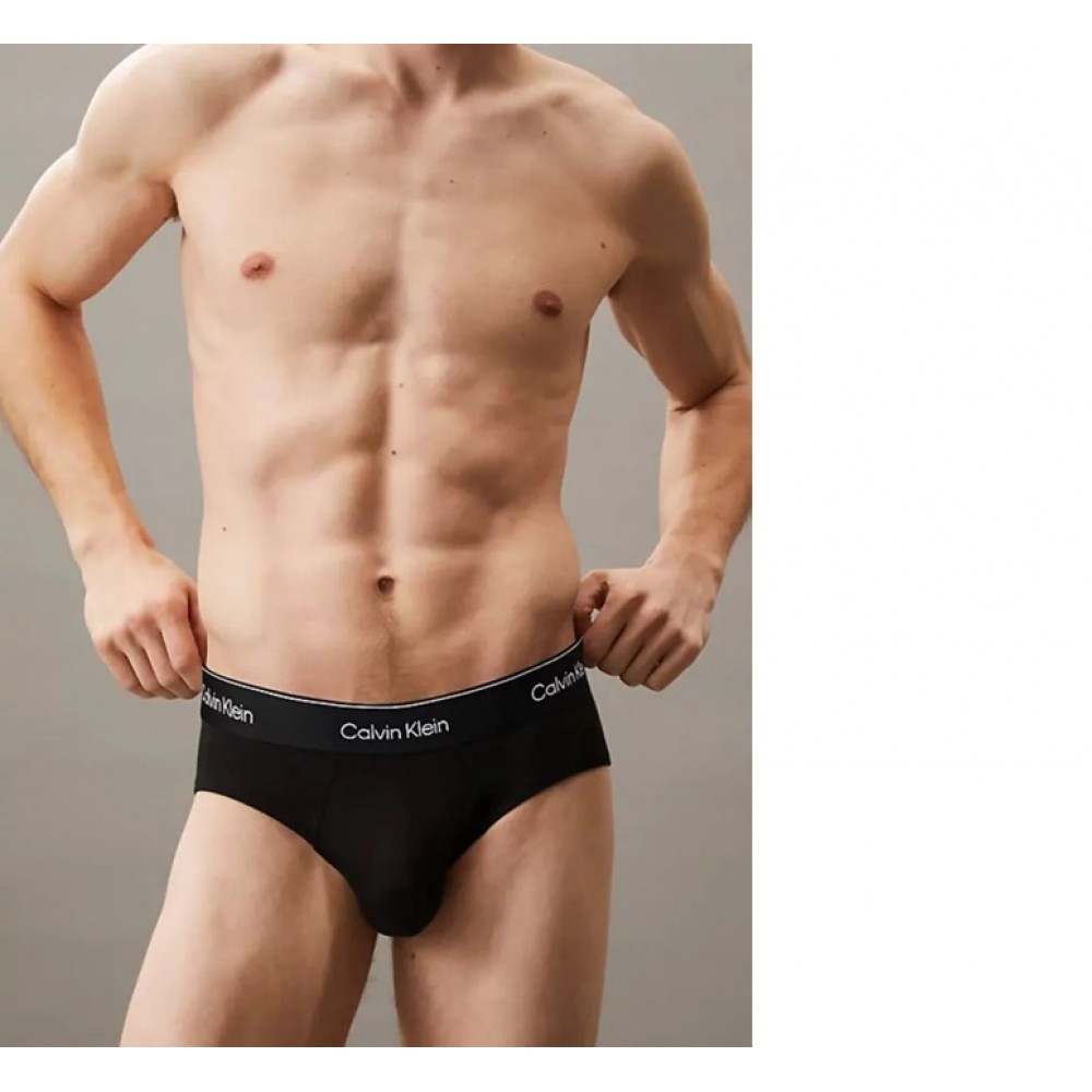Calvin Klein LV00NB4388-TM6, ICON COTTON STRETCH Hip Brief, Ανδρικά Σλιπ 3 τεμ. BLACK Calvin Klein LV00NB4388-TM6, ICON COTTON STRETCH Hip Brief, Ανδρικά Σλιπ 3 τεμ. BLACK