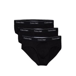 Calvin Klein LV00NB4388-TM6, ICON COTTON STRETCH Hip Brief, Ανδρικά Σλιπ 3 τεμ. BLACK 