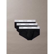 Calvin Klein LV00NB4388-UB1, ICON COTTON STRETCH Hip Brief, Ανδρικά Σλιπ 3 τεμ. BLACK 