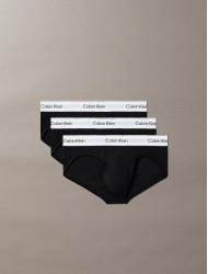 Calvin Klein LV00NB4388-UB1, ICON COTTON STRETCH Hip Brief, Ανδρικά Σλιπ 3 τεμ. BLACK 