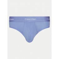 Calvin Klein LV00NB4388-W8O ICON COTTON STRETCH Hip Brief, Ανδρικά Σλιπ 3 τεμ. Glacier, Blue Bell