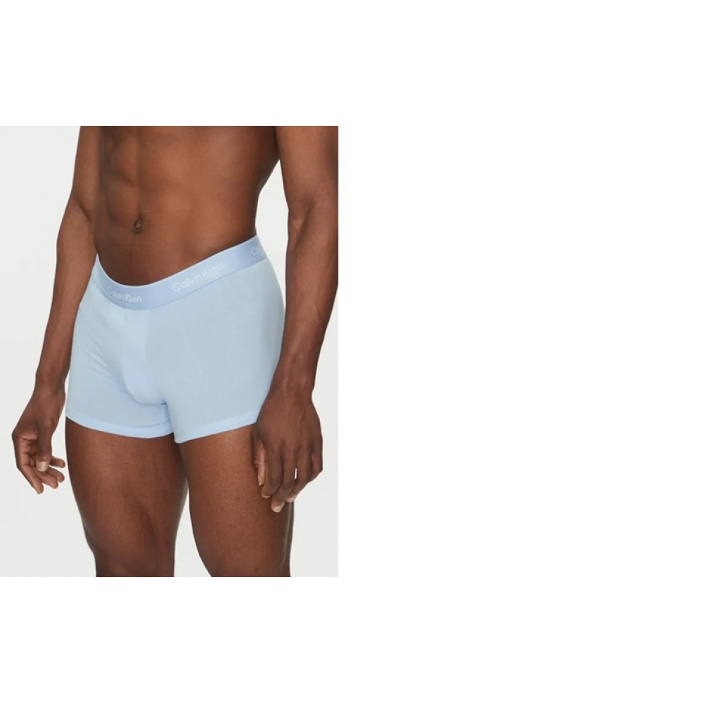 Calvin Klein LV00NB4392-W8O, Men's Trunk 3pack, Icon Cotton Stretch, Black, Glacier, Blue Bell Calvin Klein LV00NB4392-W8O, Men's Trunk 3pack, Icon Cotton Stretch, Black, Glacier, Blue Bell